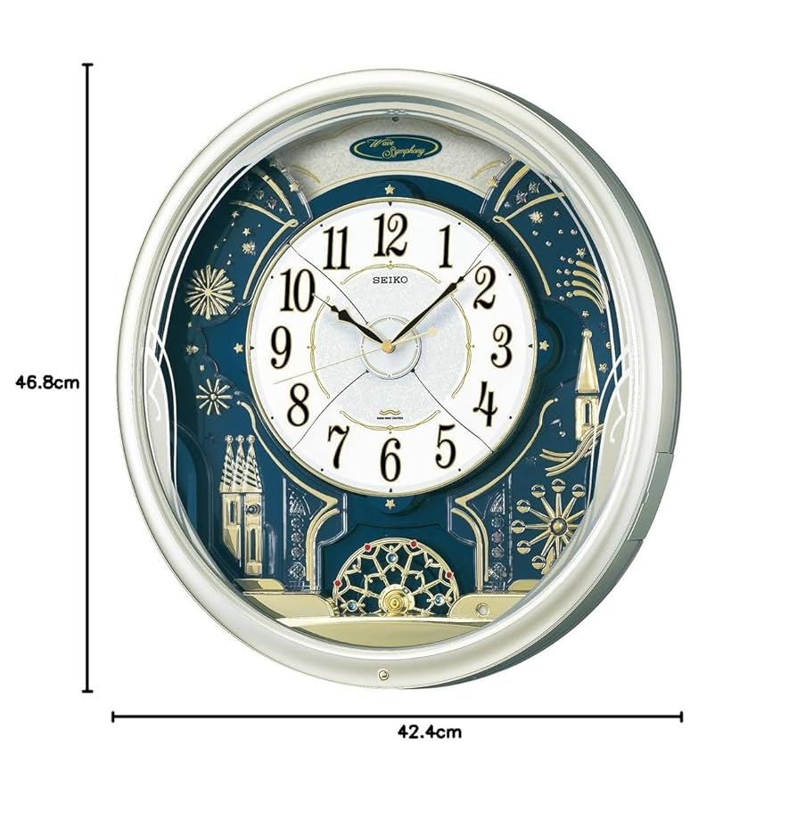 セイコー クロック 掛け時計 電波 アナログ メロディ 回転飾り 濃茶 Amazon.co.jp: セイコークロック 掛け時計 メロディ時計 電波